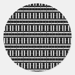 Anfangsbuchstaben H Runder Aufkleber