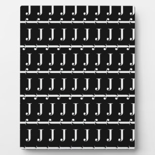 Anfangsbuchstaben J Fotoplatte