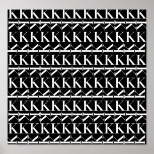 Anfangsbuchstaben K Poster