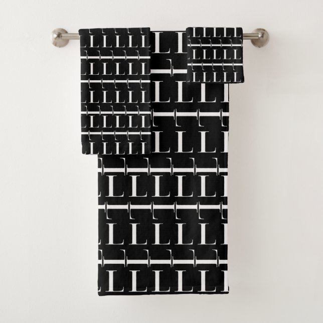 Anfangsbuchstaben L Badhandtuch Set (Insitu)