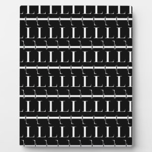 Anfangsbuchstaben L Fotoplatte