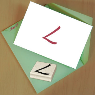 Anfangsbuchstaben L Gummistempel