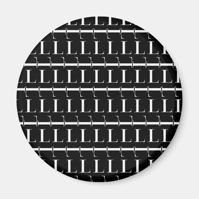 Anfangsbuchstaben L Magnet (Vorne)