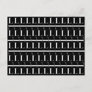 Anfangsbuchstaben L Postkarte