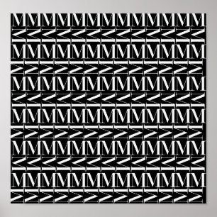 Anfangsbuchstaben M Poster