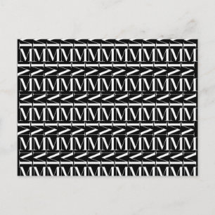 Anfangsbuchstaben M Postkarte