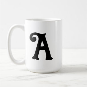 Anfangsbuchstaben Monogramm anpassbare Gegenwart Kaffeetasse