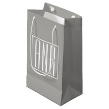 Anfangsbuchstaben Monogramm | Weiß auf Hellgrau
