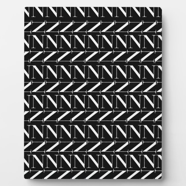 Anfangsbuchstaben N Fotoplatte (Vorderseite)