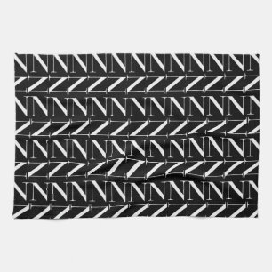 Anfangsbuchstaben N Geschirrtuch