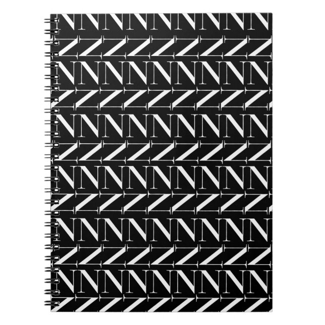 Anfangsbuchstaben N Notizblock (Vorderseite)