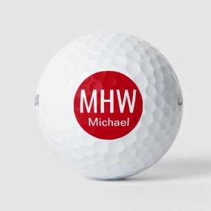 Anfangsbuchstaben Name Rot Golfball