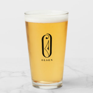 Anfangsbuchstaben O mit Nachname Glas