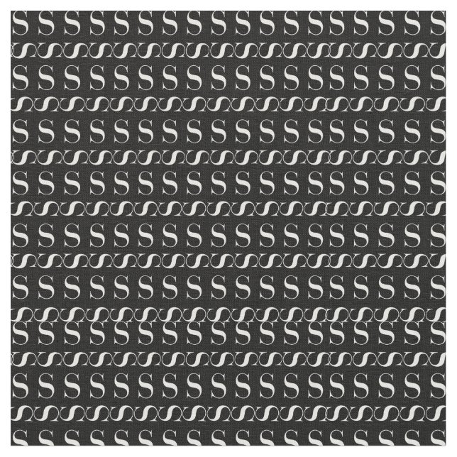 Anfangsbuchstaben S Stoff (Nahaufnahme)