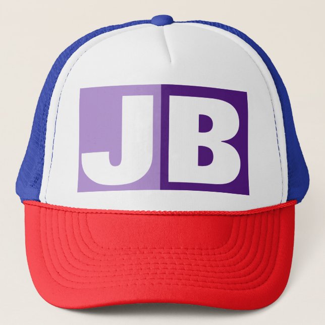 Anfangsbuchstaben Truckerkappe (Vorderseite)