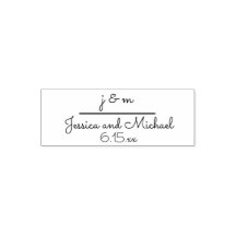 Anfangsdatum der Wedding Monogram Names