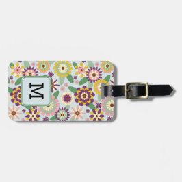 Anfangskennzeichen des Musters des Musters des Mus Gepäckanhänger