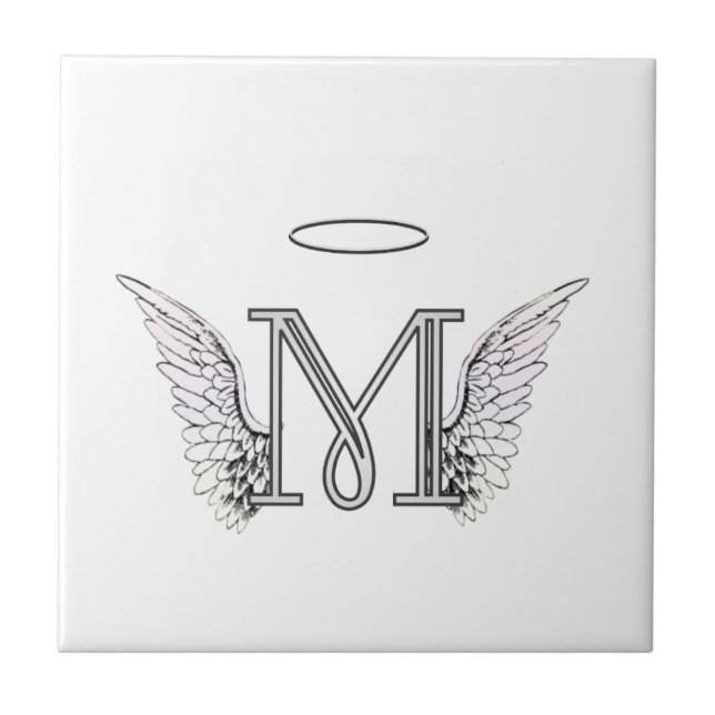 Anfangsmonogramm des Buchstabe-M mit Fliese (Vorderseite)