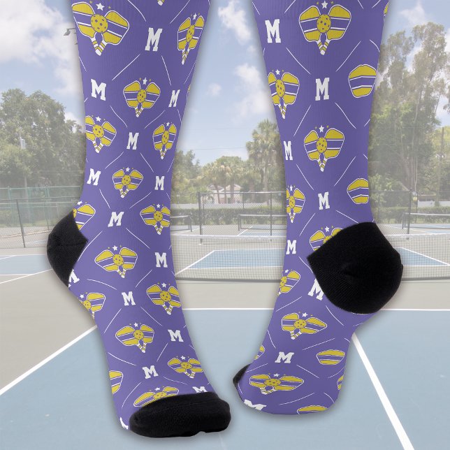 Anfangsmuster für Pickleball Monogram Socken (Von Creator hochgeladen)