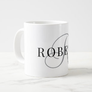 Anfangsname der klassischen Monogrammkarte Jumbo-Tasse