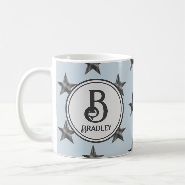 Anfangsname der Star Monogram-Familie Kaffeetasse (Links)