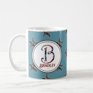 Anfangsname der Star Monogram-Familie Kaffeetasse