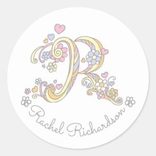 AnfangsName-Identifikations-Namensaufkleber des Runder Aufkleber