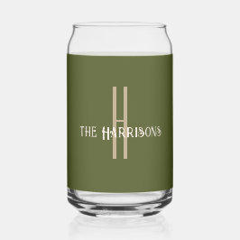 Anfangsname | Modernes Army Green Beverage Dosenglas
