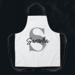 Anfangsname Monogramm Schürze<br><div class="desc">Sie werden diese charmante Schürze mit Ihrem ersten Monogramm und Namen Liebe. Es ist ein wunderbares Geschenk für Freunde,  Lehrer und Mitarbeiter. Ideal zum Kochen und Kunsthandwerk. Bestelle noch heute!</div>