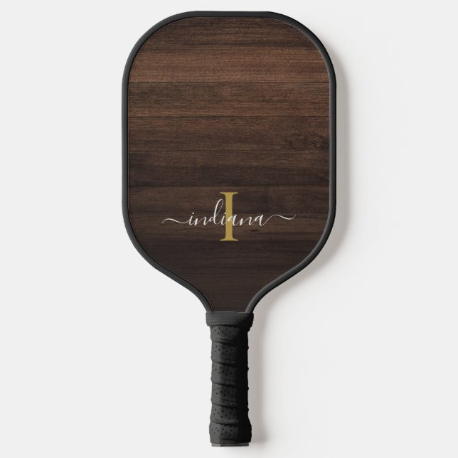 Anfangsname Rustikale Feminine Pickleball Schläger (Vorderseite)