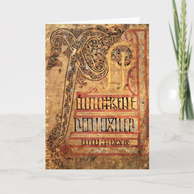 Anfangsseite von den Lichfield Evangelien, c.720 (Vorderseite)