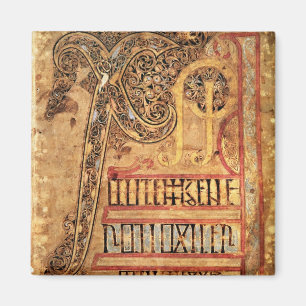 Anfangsseite von den Lichfield Evangelien, c.720 Magnet