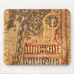 Anfangsseite von den Lichfield Evangelien, c.720 Mousepad