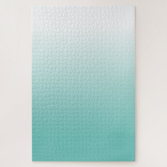 Anfechtung Aquamariner Gradient Ombre Puzzle (Vertikal)