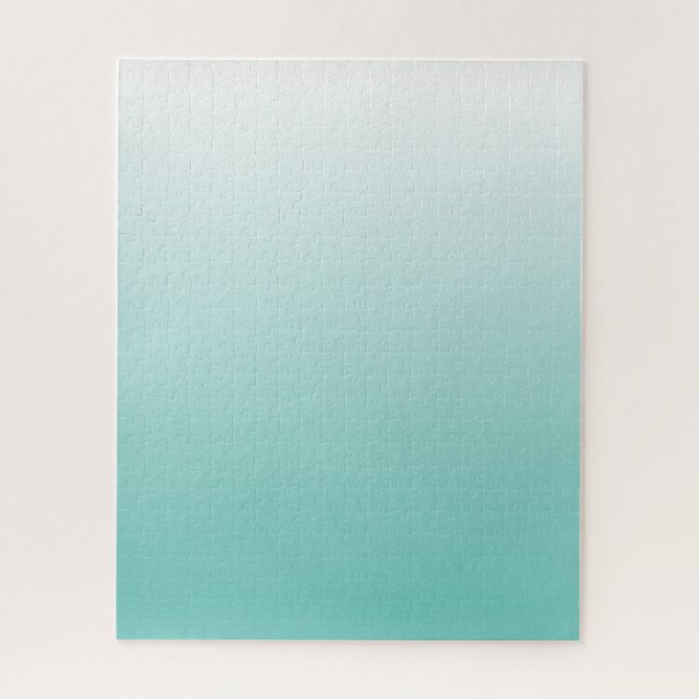 Anfechtung der Aquamarinen Gradient Ombre Puzzle (Vertikal)