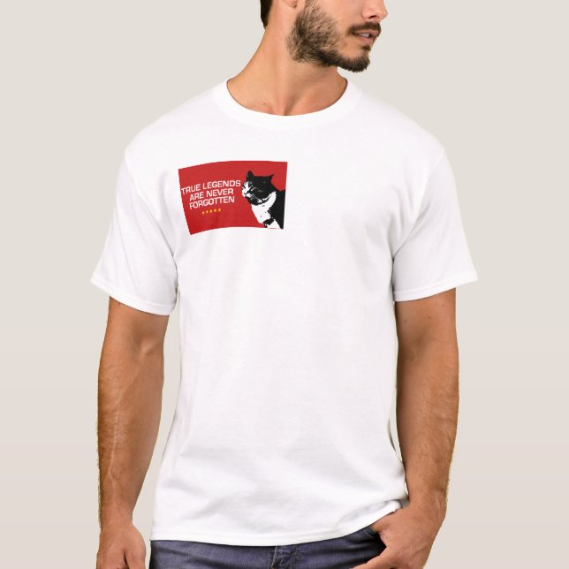Anfield-Katzen-Kasten-Abzeichen T-Shirt (Vorderseite)
