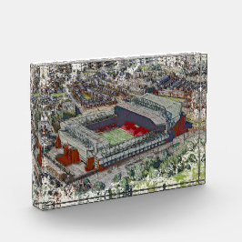 Anfield Stadium Liverpool - Artistic Watercolour Fotoblock