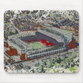 Anfield Stadium Liverpool - Artistic Watercolour Mousepad