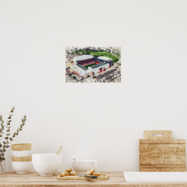 Anfield Stadium Liverpool - Artistic Watercolour Poster