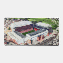 Anfield Stadium Liverpool - Artistic Watercolour Schreibtischunterlage