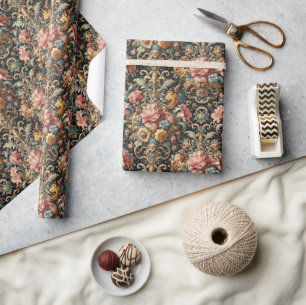 Anforderung für Arcana - gotische Blumenarchitektu Geschenkpapier