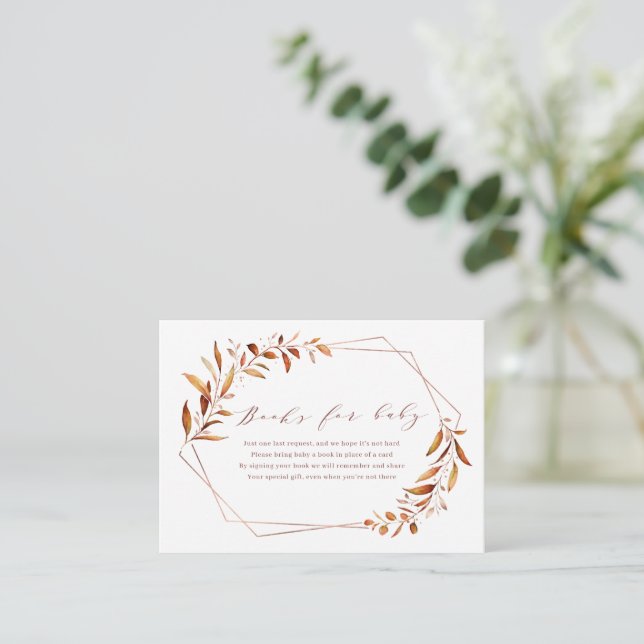 Anforderung moderner geometrischer Bücher für die  Begleitkarte (Stehend Vorderseite)