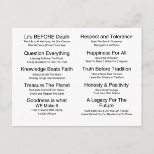 Anforderungen Postkarte