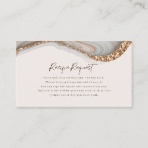 Anforderungskarte für Agate Marble Stone Visitenkarte