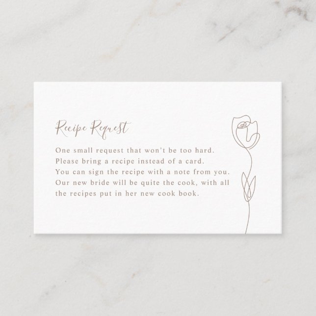 Anforderungskarte für die Rose der Whimsislinie Visitenkarte (Vorderseite)