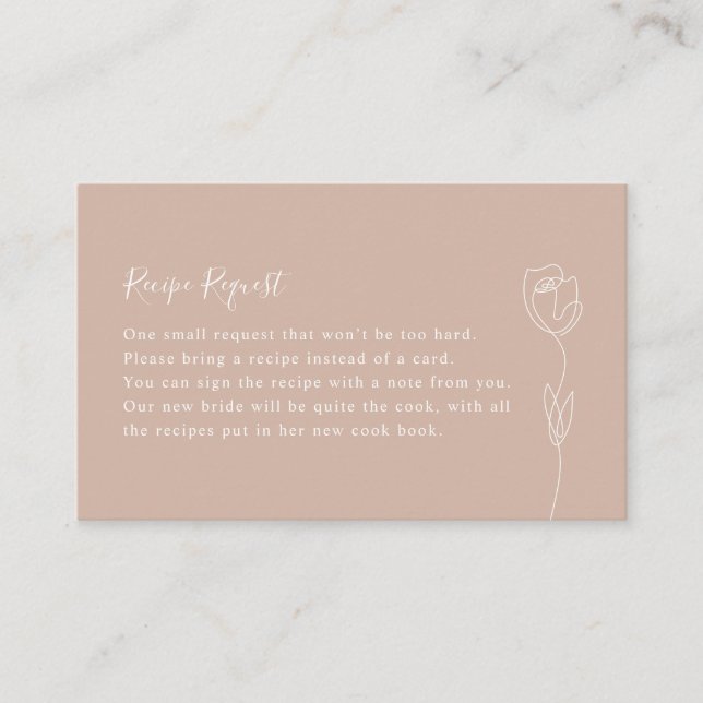 Anforderungskarte für die Rose der Whimsislinie Visitenkarte (Vorderseite)