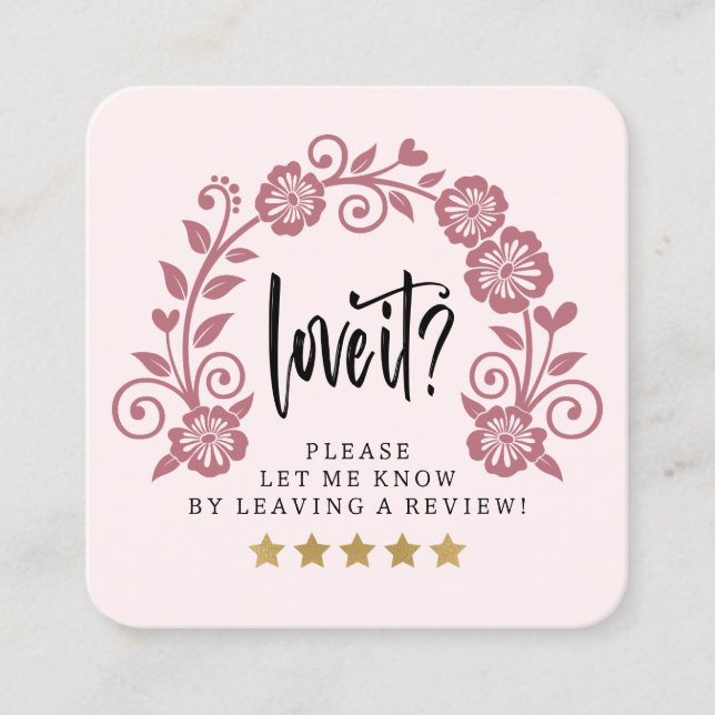 Anforderungslogo Quadratische Visitenkarte