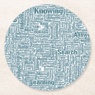 ANFRAGE CLOUD TEXT GRUND MELDUNG RUNDER PAPPUNTERSETZER