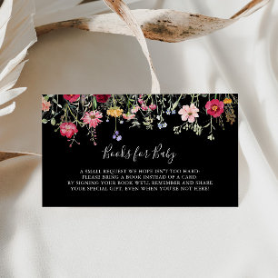 Anfrage für Babydusche mit mehrfarbiger Wildblume Begleitkarte