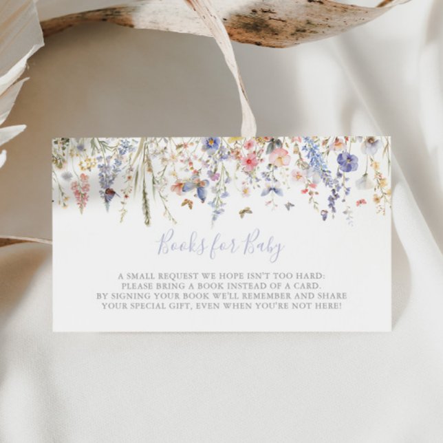 Anfrage für Babydusche mit mehrfarbiger Wildblume Begleitkarte (Von Creator hochgeladen)